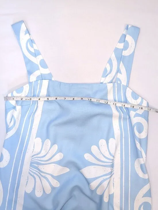 Petal & Pup | Valeria Linen Blend Pastel Blue Maxi Dress w/ Pockets | Size Large - Picture 15 of 16